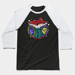 Open Spell Book Illustration Baseball T-Shirt